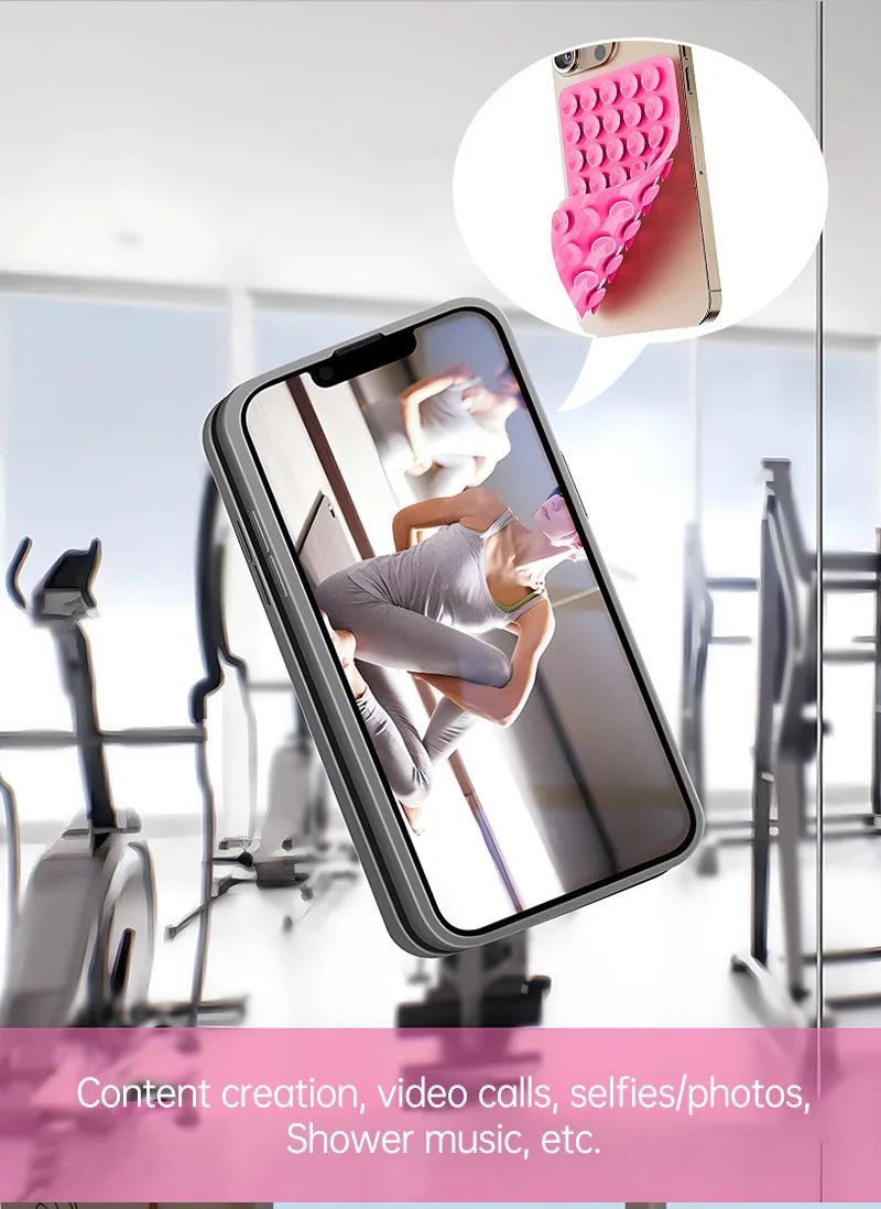 Supporto Adesivo in Silicone a Ventosa per Smartphone – Selfie, Video e Parete | 1 o 3 Pezzi
