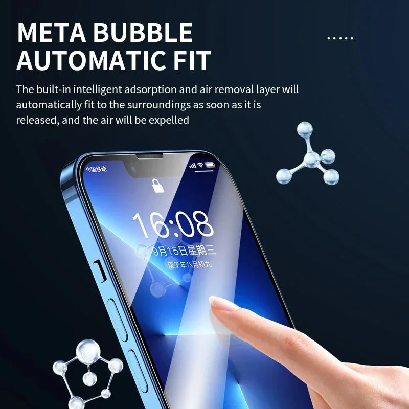 Vetro Temperato per iPhone – Set da 3 Pezzi – Protezione Schermo Anti-Graffio per iPhone 17 16 15 14 13 12 11 X XR XS