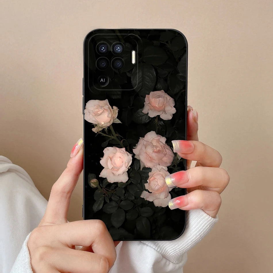 Cover in Silicone Liquido per OPPO Reno 5 / 5F / 5 Lite / 5Z / 5K – Design Carino, Protezione Totale