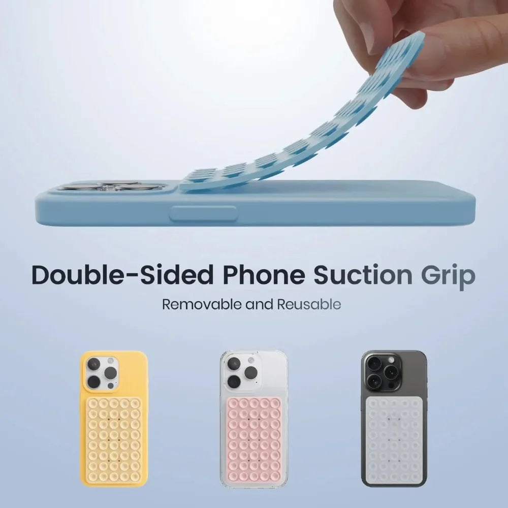 Supporto Adesivo in Silicone a Ventosa per Smartphone – Selfie, Video e Parete | 1 o 3 Pezzi