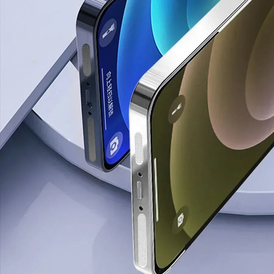 Rete Antipolvere Adesiva in Metallo per Smartphone – Protezione Altoparlante e Porta di Ricarica – Set da 1 a 12 Pz