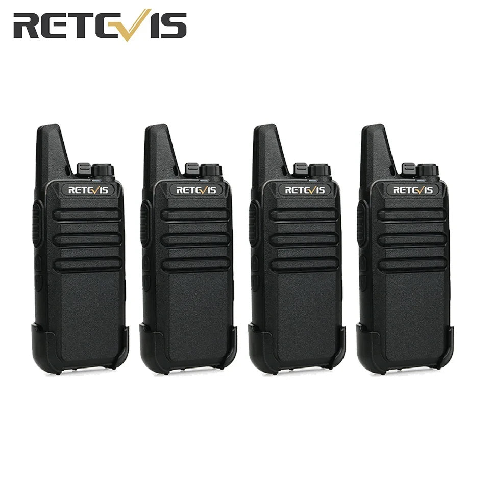Retevis RT622 Mini Walkie Talkie – Set da 4 Pz PMR446/FRS Radio Portatile per Hotel, Ristorante, Campeggio