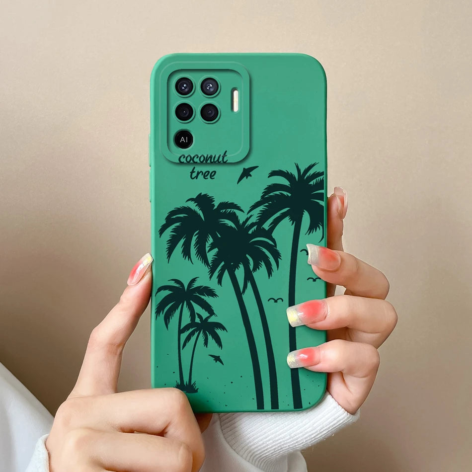 Cover in Silicone Liquido per OPPO Reno 5 / 5F / 5 Lite / 5Z / 5K – Design Carino, Protezione Totale