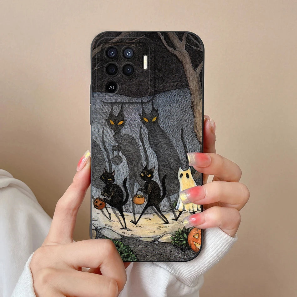 Cover in Silicone Liquido per OPPO Reno 5 / 5F / 5 Lite / 5Z / 5K – Design Carino, Protezione Totale