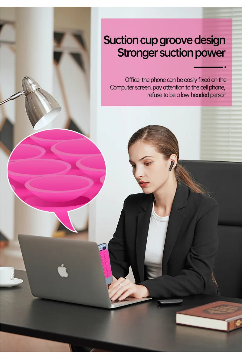 Supporto Adesivo in Silicone a Ventosa per Smartphone – Selfie, Video e Parete | 1 o 3 Pezzi