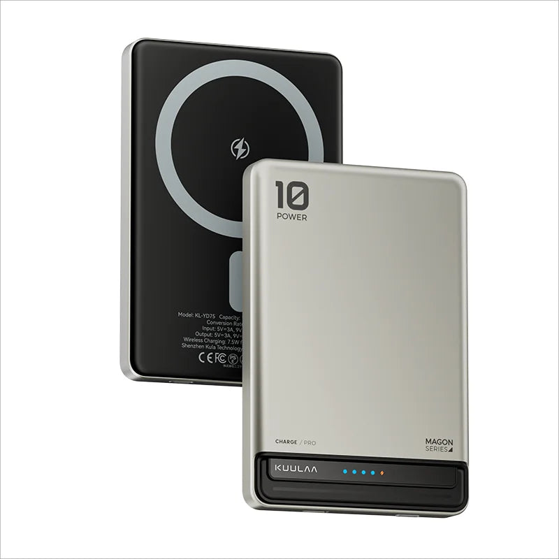 KUULAA Power Bank Magnetico 10000mAh – Ricarica Wireless 15W + Cablata 20W per iPhone 16 15 14 Pro Max MagSafe