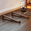 Supporto Laptop Pieghevole in Legno – Angolo Regolabile 12° | Design Triangolare | Set da 2 Pezzi