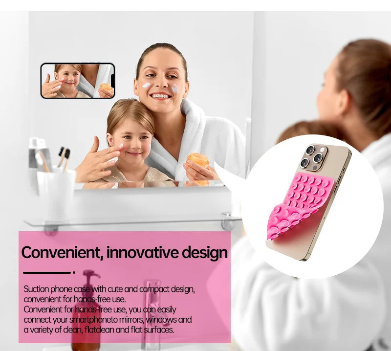 Supporto Adesivo in Silicone a Ventosa per Smartphone – Selfie, Video e Parete | 1 o 3 Pezzi